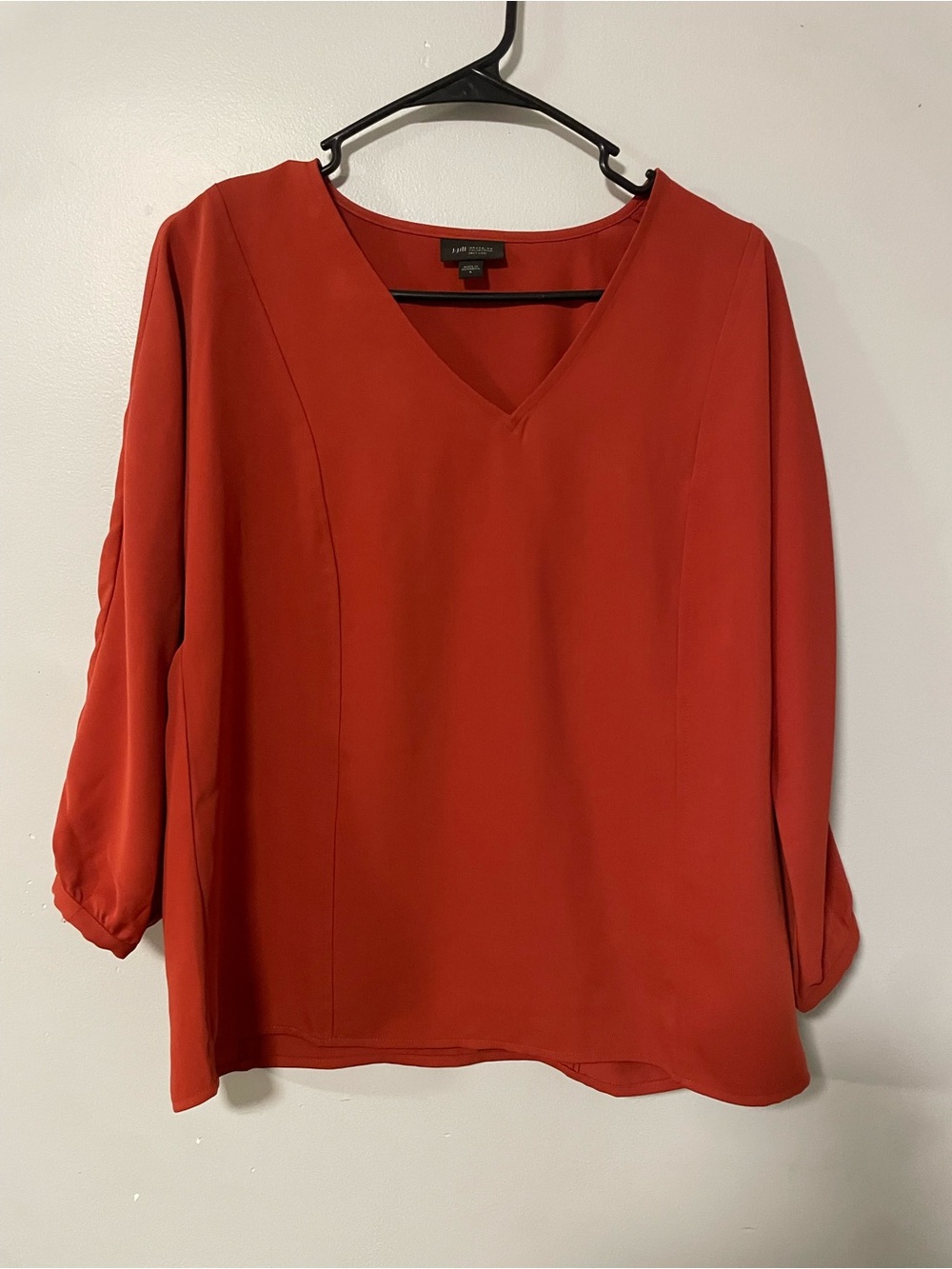 J. Jill Crimson V-Neck Blouse